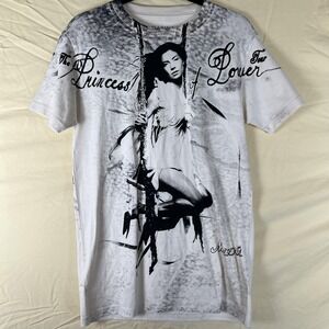 Marina Shirt Mens Small White Princess Of Power Tour Graphic T-Shirt Tee Concert